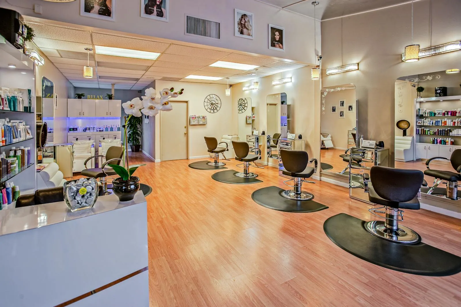 Luxury salon interior with professional setting